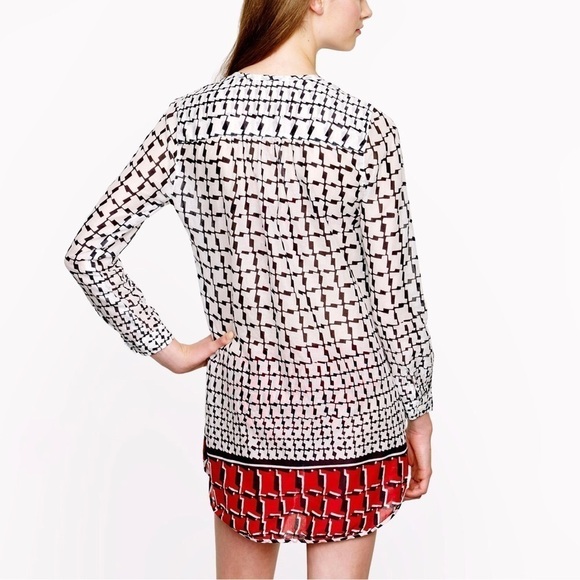 J. Crew Cubist Houndstooth Tunic Cover-Up - Picture 3 of 10